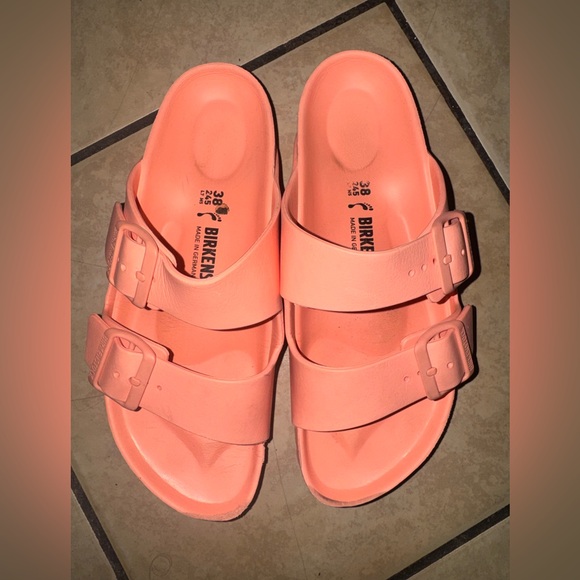 Birkenstock Light Coral Footbed Sandals - Picture 3 of 6